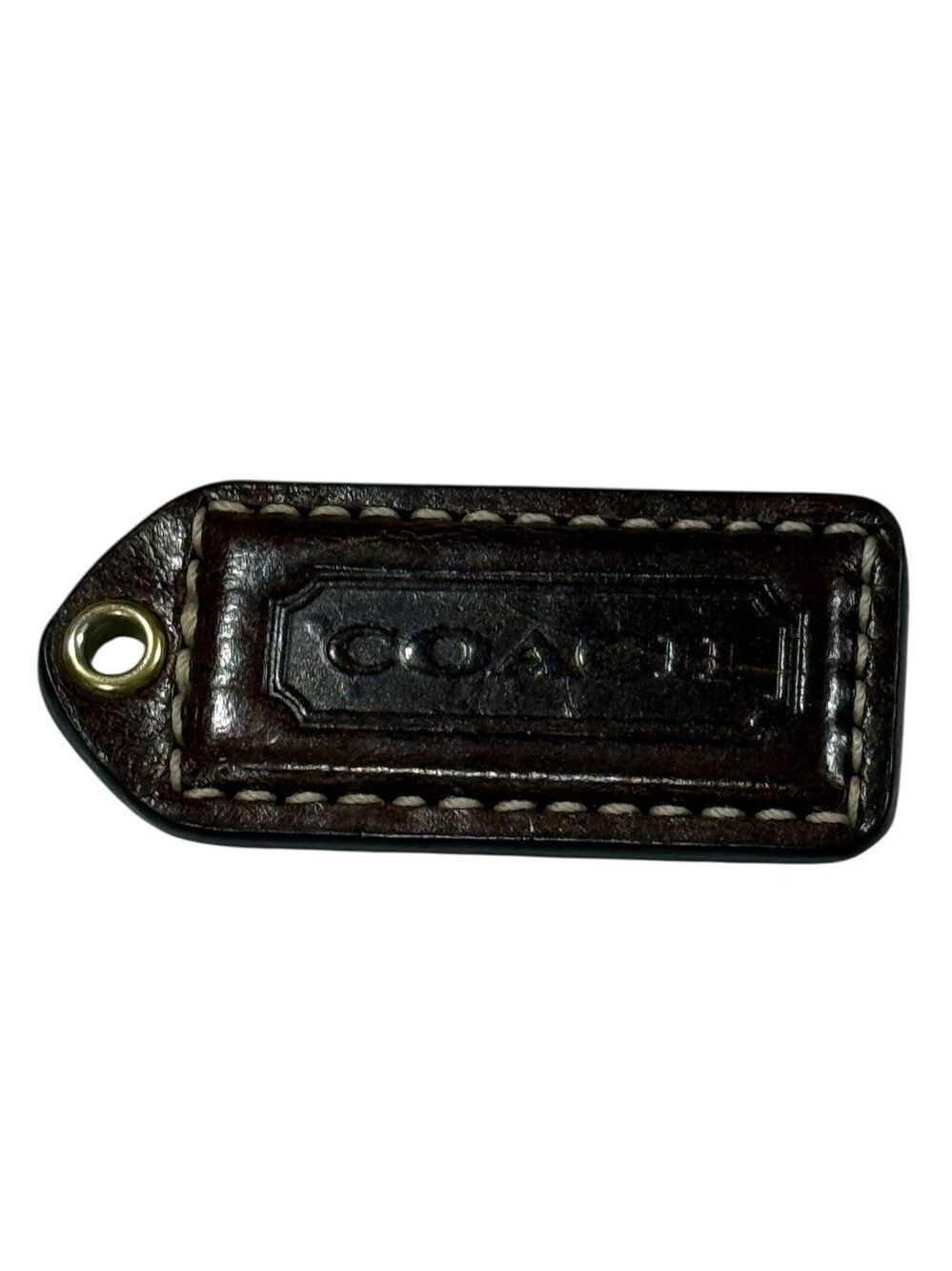 Coach Rectangle BROWN Hang Tag Replacement Purse Tag Handbag Charm